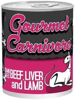 Tiki Dog Gourmet Carnivore Beef Liver with Lamb 12-12oz