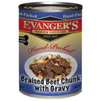 Evanger's Hand Packed Grain Free Braised Beef with Chunks Dinner 12-13 oz.