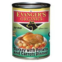 Evanger's Organic Turkey-Potato Dog Food, 12-13.2 oz.