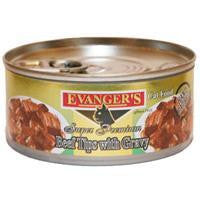 Evanger's Beef Tips With Gravy Cat Food, 24-5.5 oz.