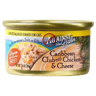 Evanger's Against The Grain Caribbean Club W-Chicken & Cheese Cat Food 24-2.8 oz.