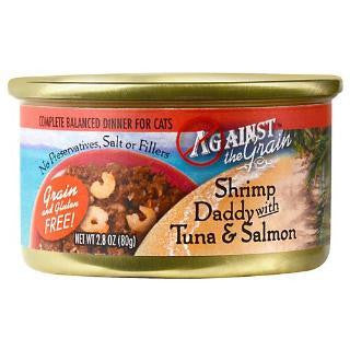 Evanger's Against The Grain Shrimp Daddy w-Tuna & Salmon Cat Food 24-2.8 oz.