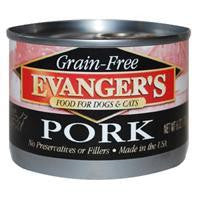 Evanger's Grain-Free Pork for Dog & Cats, 24-6 oz.