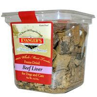 Evanger's Beef Liver Treat Dog-Cat Food, 4.6 oz.