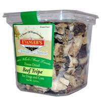 Evanger's Beef Tripe Treat Dog-Cat Food, 3.5 oz.