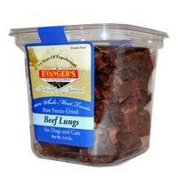 Evanger's Nothing But Natural Freeze-Dried Beef Lung Treats for Dogs & Cats, 6-3.5 oz.