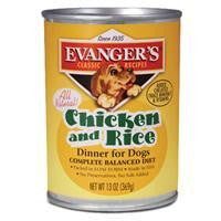 Evanger's Complete Chicken-Rice Dog Food, 12-13 oz.