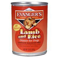 Evanger's Complete Lamb-Rice Dog Food, 12-13 oz.