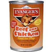 Evanger's Natural Classic Beef W-Chicken Supplement For Dogs 12-13 oz.