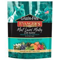 Evanger's Grain-Free Meat Lover's Medley With Rabbit Dry Cat Food 12 Lb.