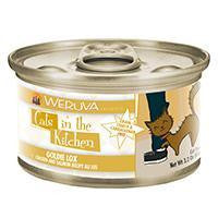 Weruva Chicken & Salmon Recipe Au Jus Cans Goldie Lox Cat 24-3.2 oz.