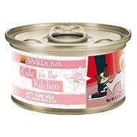 Weruva Wild Salmon Recipe Au Jus Cans Kitty Gone Wild Cat 24-3.2 oz.