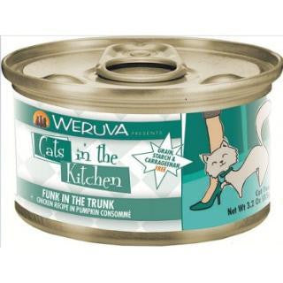 Weruva Chicken & Tuna Recipe In Pumpkin Consomme Cans Funk In The Trunk Cat 24-3.2 oz.