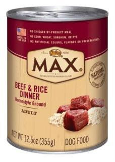 Nutro Max Dog Beef-Rice 12-12.5 oz.