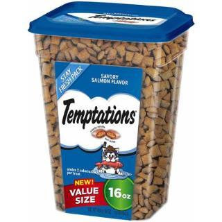 WHISKAS TEMPTATIONSe Salmon 16oz Value Pack