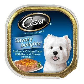 Mars Cesar Savory Delights Rotisserie Chicken W-Bacon & Cheese 24-3.5Oz