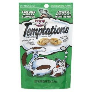 Mars Whiskas Temptations Seafood Medley 12-3Oz Pouch