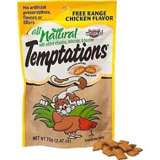 Mars Whiskas Temptations Natural Chicken 12-3Oz Pouch