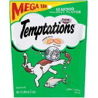 Mars Whiskas Temptations Mega Seafood 10-6.3Z Pouch