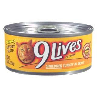 Delmonte 9 Lives Shredded Turkey 24-5.5 oz. Cans