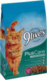 9 Lives Dry Plus Care 6-3.15 Lb.