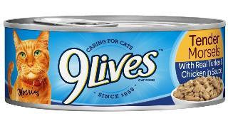 9Lives Tender Morsels With Real Turkey & Chicken In Sauce Wet Cat Food 5x4-5.5Z