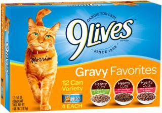 9Lives Gravy Favorites Variety Cat 12-5.5z