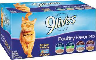 9Lives Poultry Favorites Variety 40-5.5z