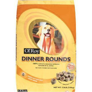 Dinner Rounds Dry Dog 8-4#