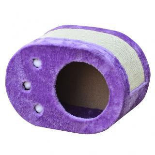 Petpals Purple Paw Shaped Sisal Scratcher Box