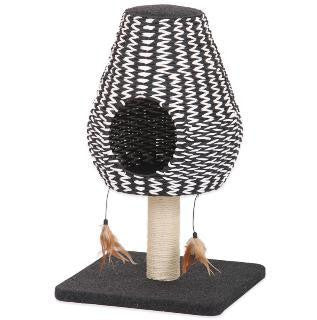 Petpals Black And White Paper Rope Condo