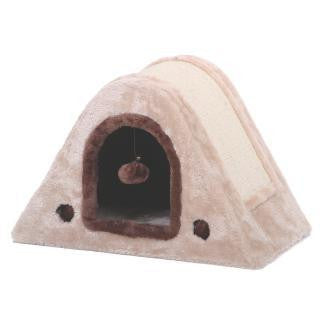 Petpals Zest Horseshoe Scratch Box Fleece & Sisal