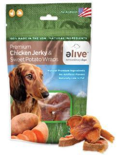 Elive USA Dog Chicken Jerky & Sweet Potato Wraps 5oz