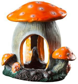 Elive Glow Elements Neon Orange Shroom Den - 6 in. x 6 in. x 7 in.