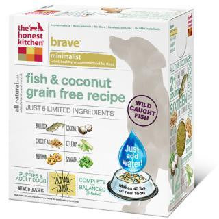 Honest Kitchen Brave LID Fish-Coconut Dehydrated Grain Free Dog Food 10#