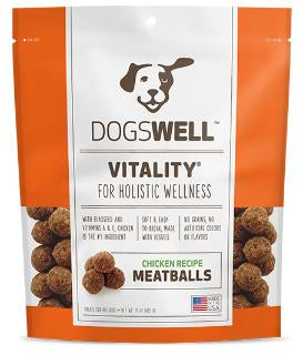 Dogswell Vitality Chicken Meatball Treat 15z