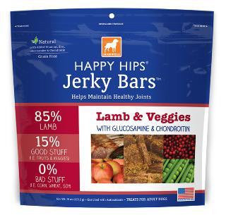 Dogswell 15 oz. Happy Hips Jerky Bars Lamb & Veggies