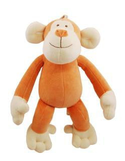 Simply Fido 10" Brown Oscar Monkey With Squeaker