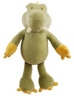 Simply Fido 10" Green-Yellow Gary Alligator With Squeaker