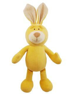 Simply Fido 6" Petite Yellow Lucy Bunny With Squeaker