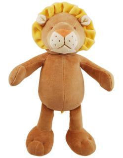 Simply Fido 6" Petite Brown-Yellow Leo Lion With Squeaker