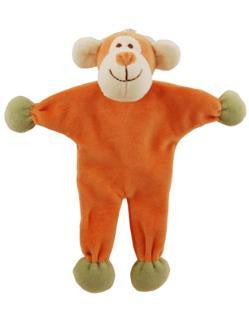 Simply Fido 9" Brown Stuffless Oscar Monkey With Crinkle Paper