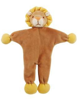 Simply Fido 9" Brown-Yellow Stuffless Leo Lion With Crinkle Paper