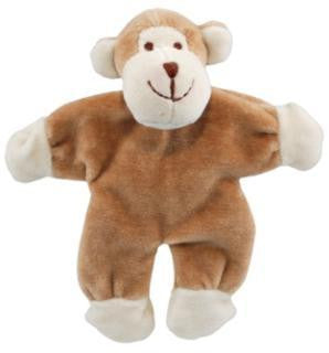 Simply Fido 4" Beginnings Brown Oscar Monkey With Crinkle Paper