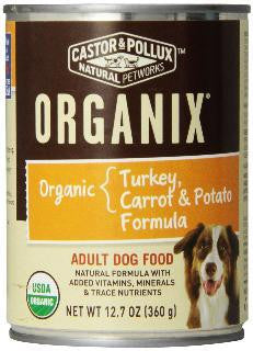 Castor & Pollux Organix Turkey & Carrot Dog 12-12.7 oz.