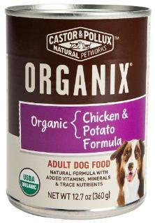 Castor & Pollux Organix Chicken & Potato Dog 12-12.7 oz.