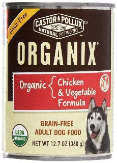 Castor & Pollux Organix Grain Free Chicken & Vegetable 12-12.7 oz.