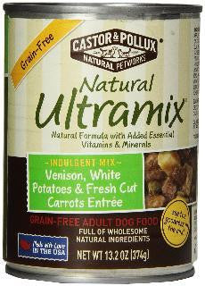 Castor & Pollux Ultramix Grain Free Venison, Potato & Carrot 12-13 oz.