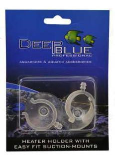 Deep Blue Suction Cup Heater Holders 2 Per Card