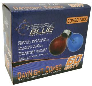 TerraBlue Day-Nite Bulb 60w Combo Pack